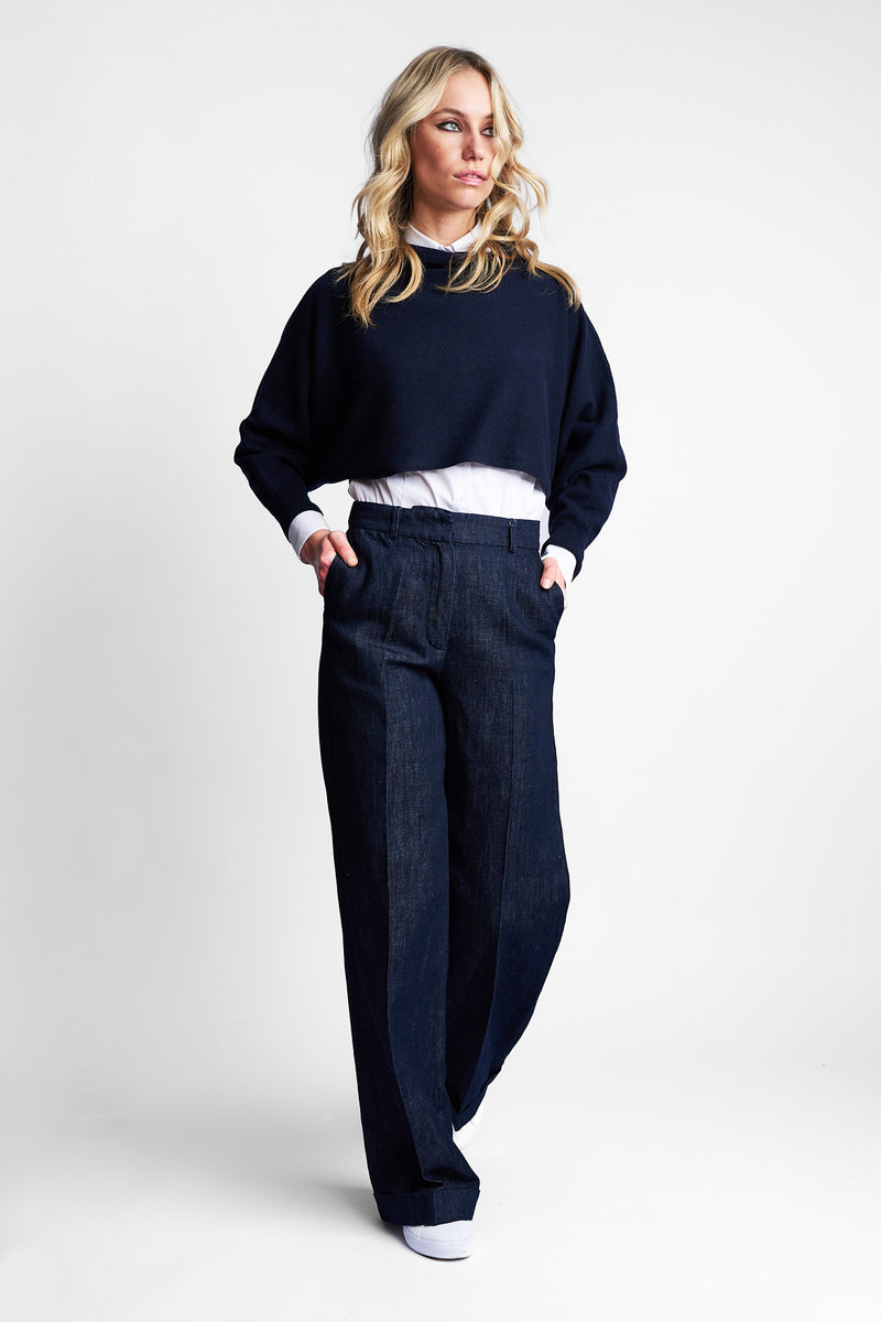 PANT GIANNA | BLUE BLACK