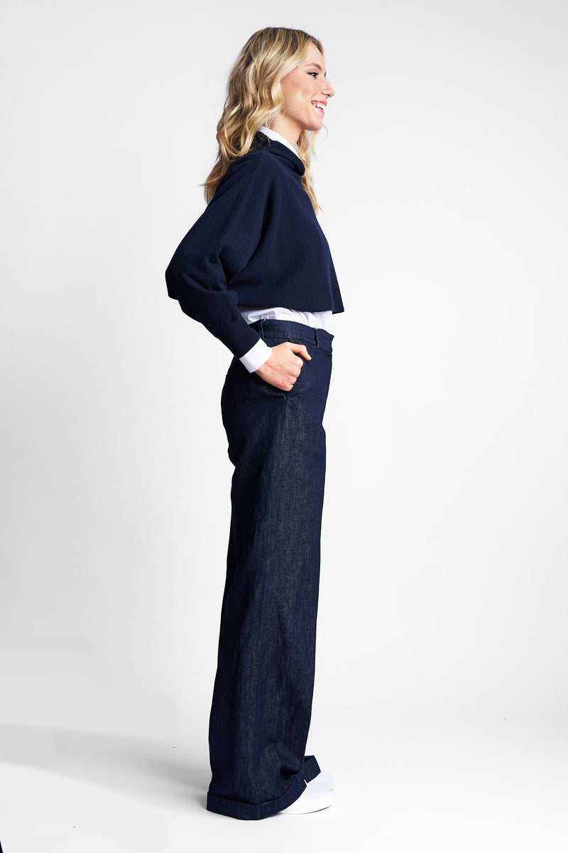 PANT GIANNA | BLUE BLACK