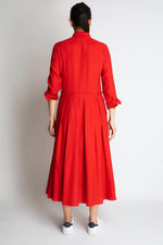 NANA SILK DRESS XO | RED