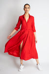 NANA SILK DRESS XO | RED