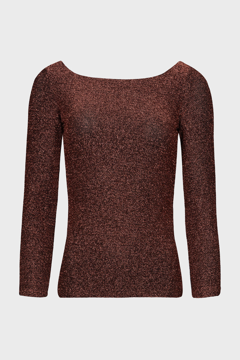 ROME BOATNECK SPARKLE XO | BRONZE