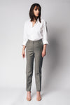 CHINO COOL WOOL PANTS XO | GREY MELANGE