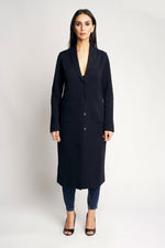 LORA MERINO WOOL JACKET | BLUE BLACK