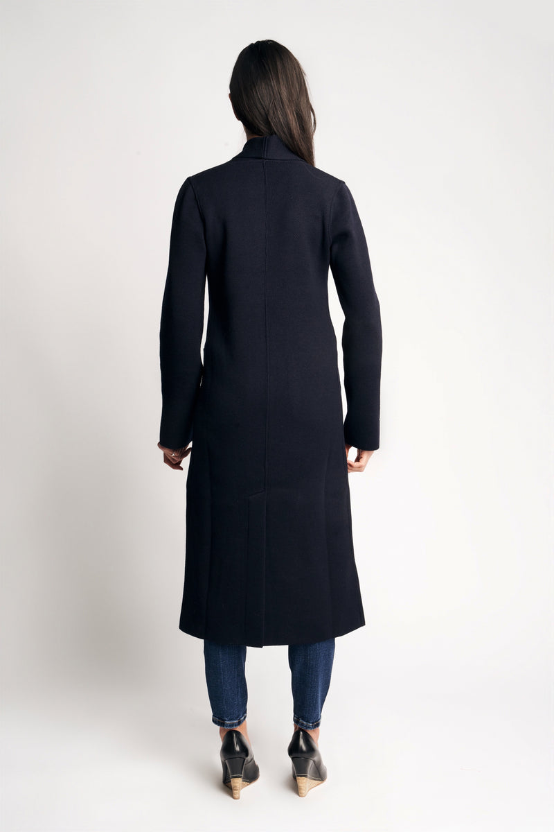 LORA MERINO WOOL JACKET | BLUE BLACK