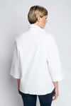 LOU CUFF COTTON SHIRT | WHITE