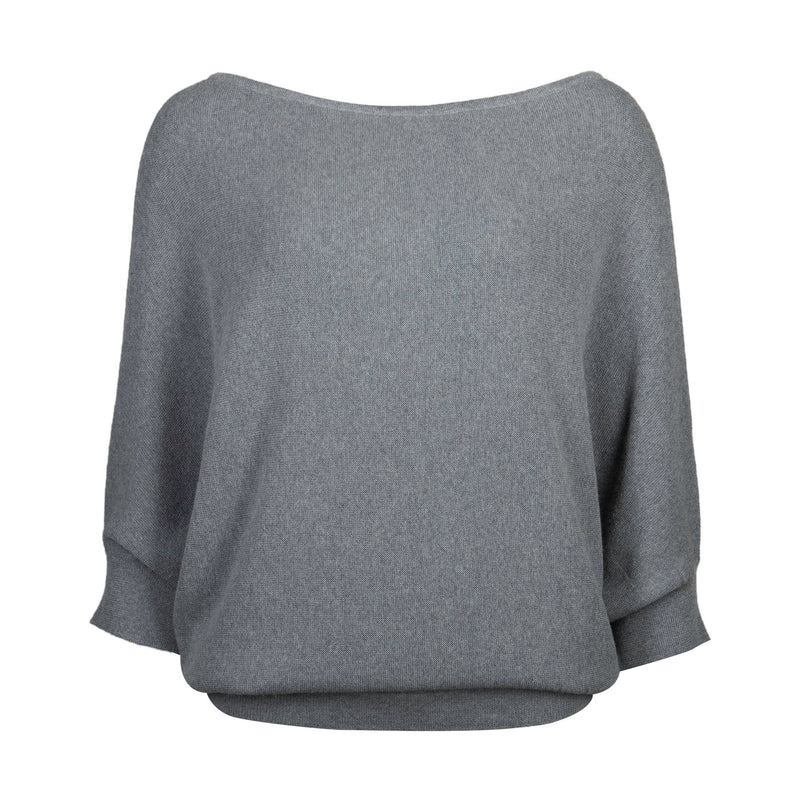 BO MERINO WOOL PULL XO | GREY MELANGE