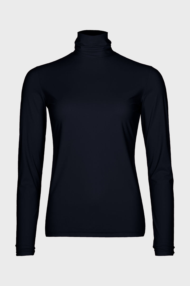 SOUL TURTLENECK MAT | BLUE BLACK