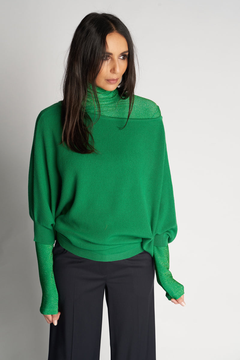 SOUL TURTLENECK SPARKLE XO | GREEN